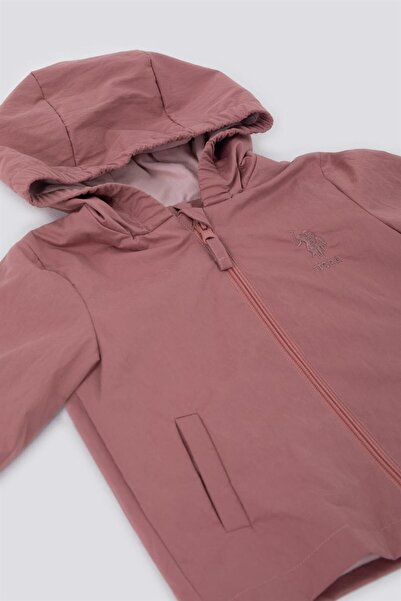 U.S. Polo Assn. Baby Girl Pink Baby Coat