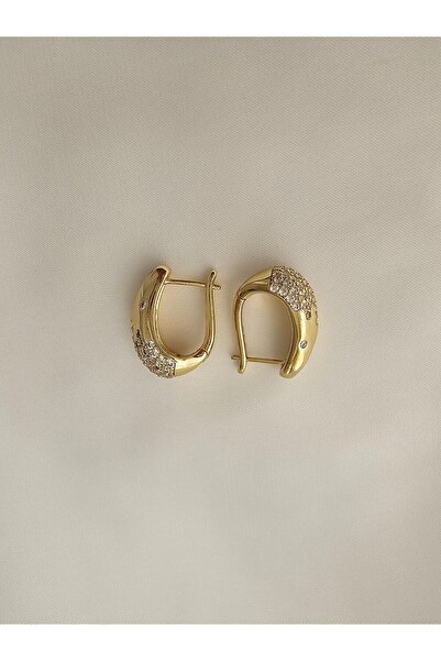 Zivazer Store Kadın çelik kararmaz damla taşlı xuping küpe