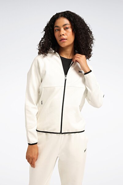 Reebok Sera Fz Ecru Women's Tracksuit Top