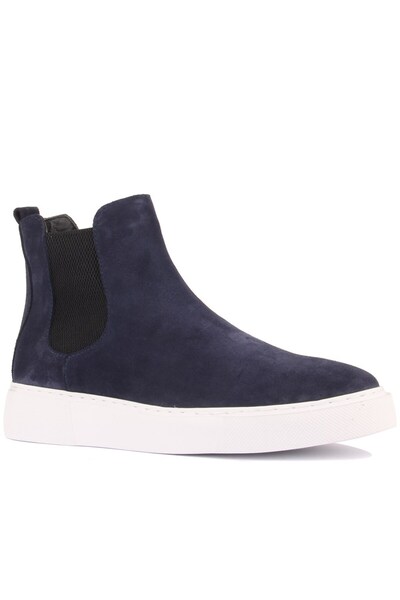 SailLakers - Lacivert Süet Deri Eva Taban Unisex Chelsea Bot 102-041-HE1065