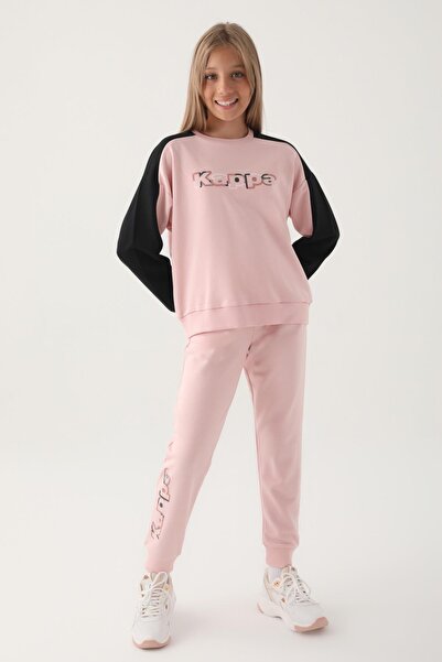 Kappa Kız Çocuk Pudra Sweatshirt