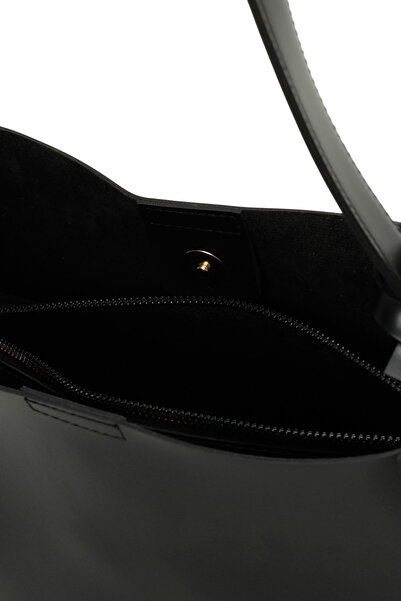 Butigo CLT CHARMLI OMZ 5PR Μαύρη γυναικεία τσάντα ώμου