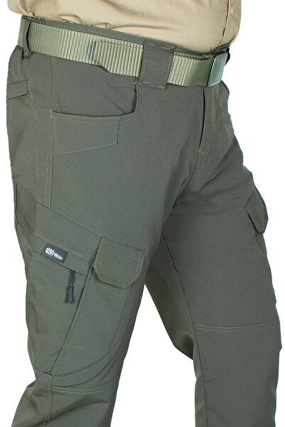 Nikbin Taktik Outdoor Pantolon Kargo Cep Likrali (YAZLIK)-hakiyeşil