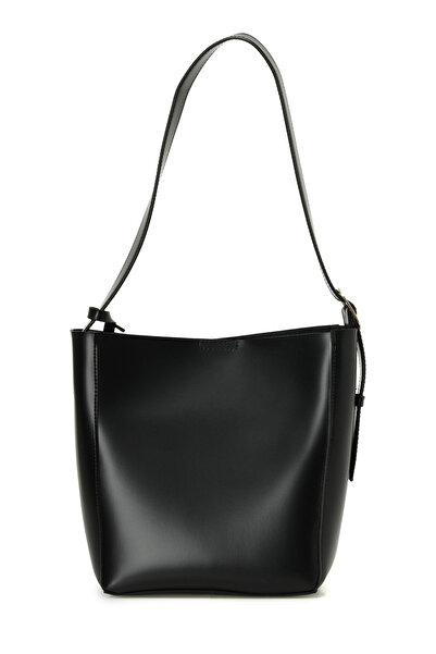 Butigo CLT CHARMLI OMZ 5PR Μαύρη γυναικεία τσάντα ώμου