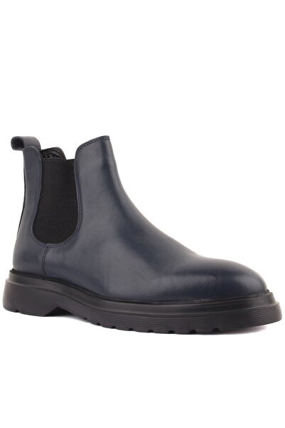 SailLakers - Lacivert Deri Erkek Chelsea Bot 102-8012-H1085