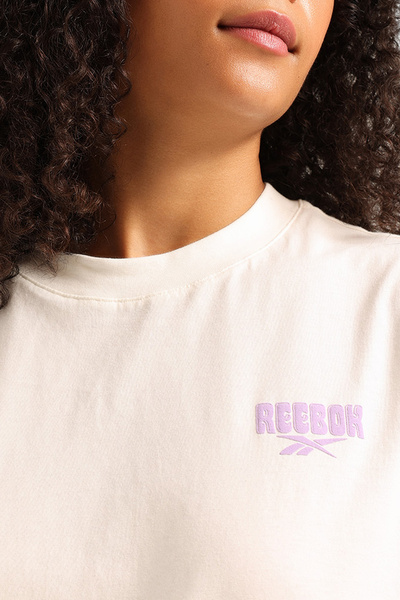 Reebok Tena Tee Ecru Women's Short Sleeve T-Shirt