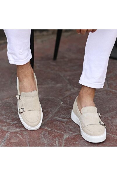 SailLakers - Beige Suede Men's Casual Shoes 101-2301001065