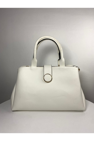 BK Bags & Accessories Women's Hand and Shoulder Bag with Gold Ring Detail