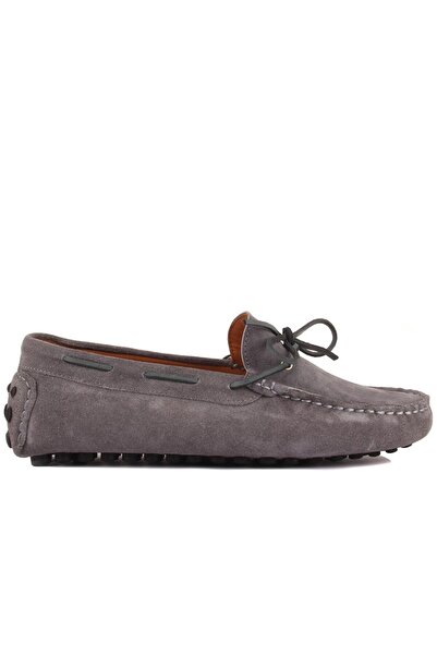 SailLakers - Gri Süet Erkek Loafer 101-3791-11169