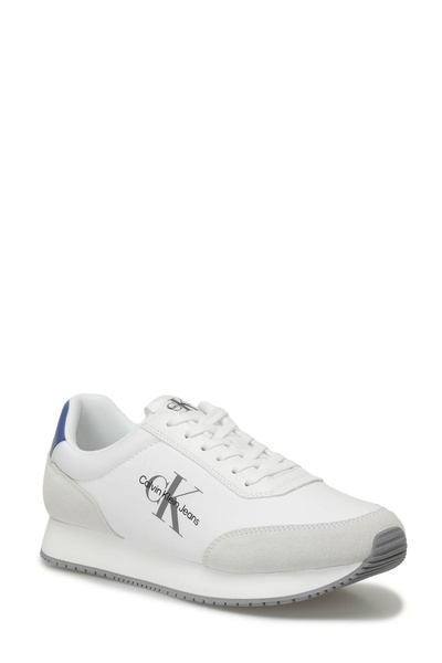 Calvin Klein Retro Runner Low Mix Mtl White Men's Sneaker