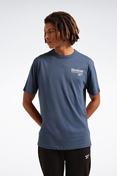 Reebok RI BRAND PROUD GFX SS TEE BLUE- Ανδρικό κοντομάνικο μπλουζάκι
