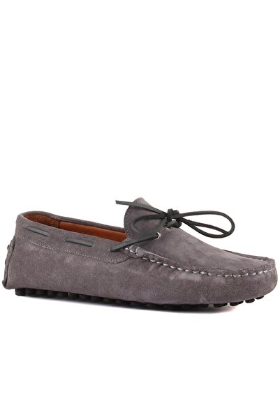 SailLakers - Gri Süet Erkek Loafer 101-3791-11169