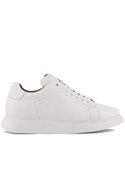SailLakers - White Leather Men's Casual Shoes 101-7039-H1235