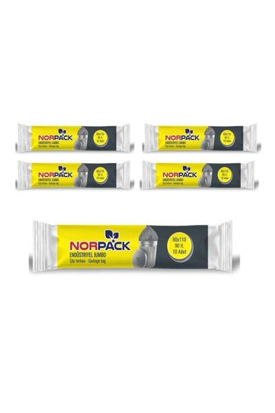 norpack Endüstriyel Jumbo 300gr 80x110 90lt 5 adet Rulo