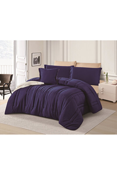 HOURS Horse Never 4-Piece Plain Double-Sided Quilt Set Renee-01