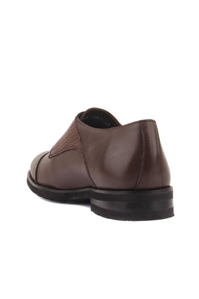 SailLakers Sail Lakers - Brown Leather Straw Detailed Men's Casual Shoes