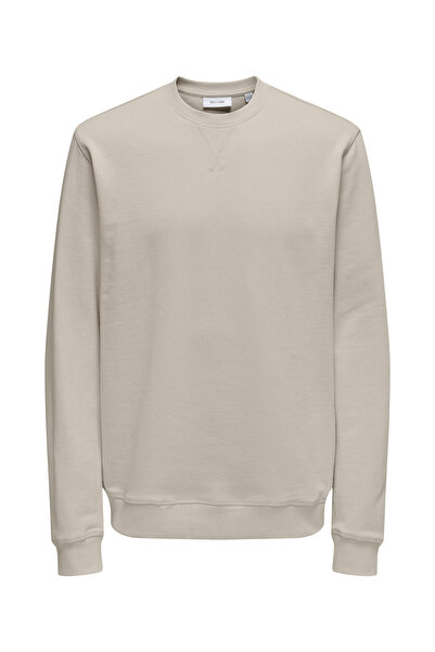 Only & Sons ONSDAVID REG CREW SWEAT Kahverengi Erkek Sweatshirt