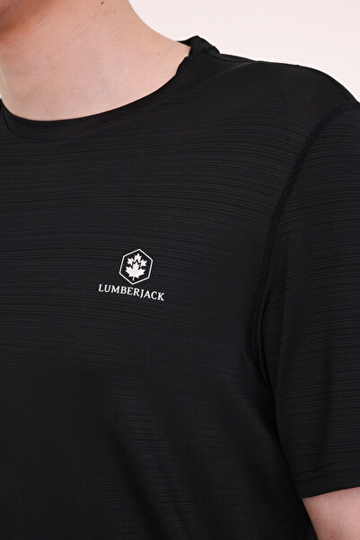 lumberjack ML TIM 11ELG1010 5FX Μαύρο ανδρικό κοντομάνικο μπλουζάκι