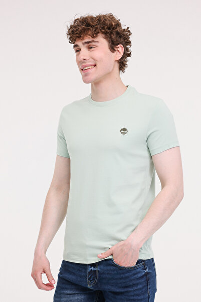 Timberland Ανδρικό μπλουζάκι Tb0A2Bpr Dunstan River Sleeve Ανοιχτό πράσινο