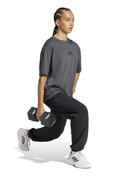 adidas W BOX LOGO G T Γκρι γυναικείο κοντομάνικο μπλουζάκι