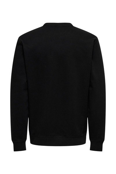 Only & Sons ONSDAVID REG CREW SWEAT Siyah Erkek Sweatshirt