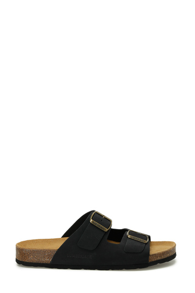 lumberjack Mendy Lth 5Fx Black Men's Slippers