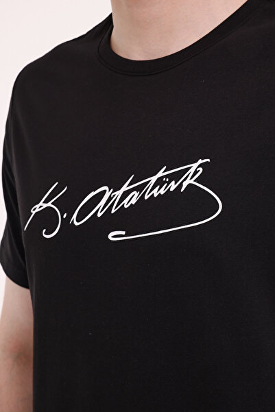 Kinetix UL 11ATA-Y50 5FX Siyah Unisex Kısa Kol T-Shirt