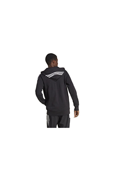 adidas Essentials French Terry 3-Stripes Full-Zip Kapüşonlu Üst