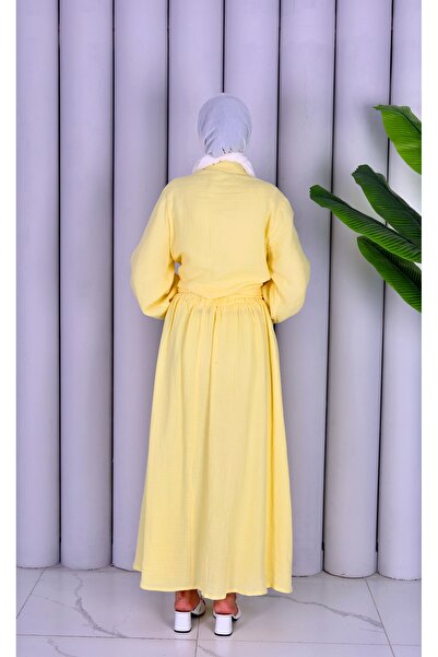 ZARERA Kuşaklı Düğmeli Tesettür Etekli