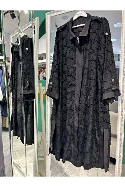 MERAM BUTİK ADN TÜLLÜ KAP - SİYAH - 4