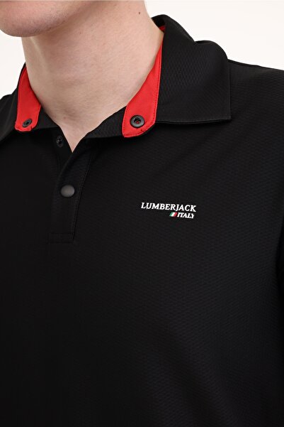 lumberjack ml Hope 12ıtl401 5fx Μαύρο ανδρικό κοντομάνικο μπλουζάκι