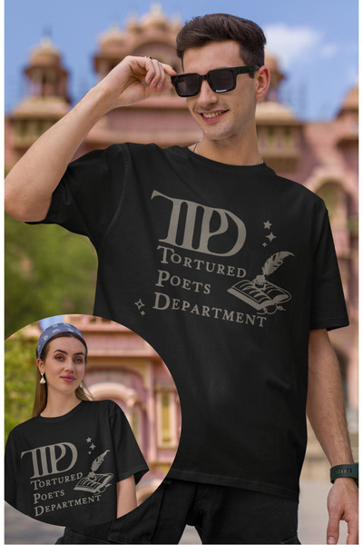 Fuddy Moda تي شيرت مطبوع عليه ألبوم TTPD Taylor Swift لعام 2024، تي شيرت مطبو...