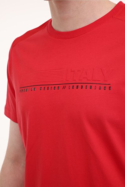 lumberjack ML SONO 11ITL615 5FX Kırmızı Erkek Kısa Kol T-Shirt