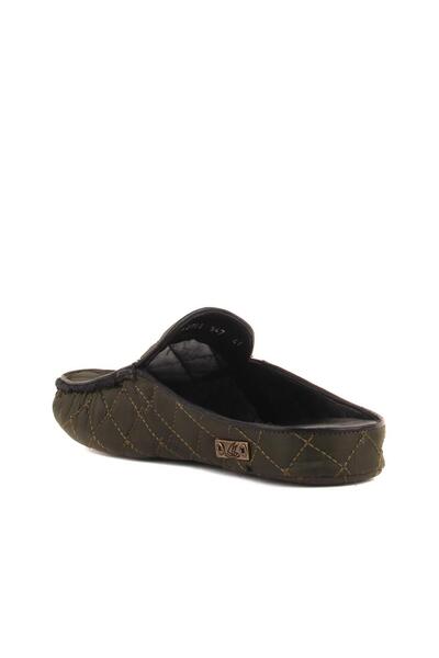 SailLakers - Πράσινες υφασμάτινες καπιτονέ λεπτομερείς παντόφλες σπιτιού 110-547-X