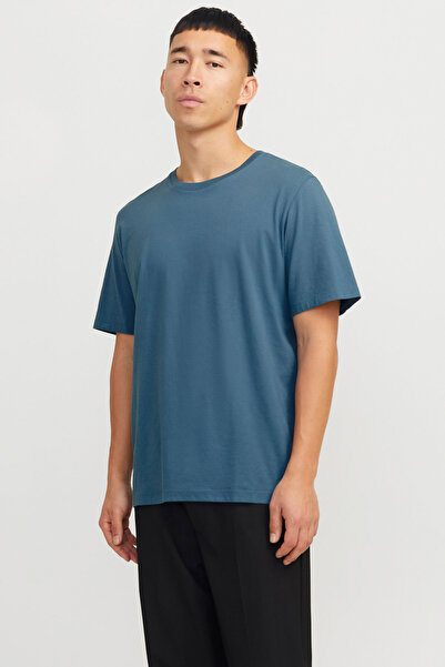 Jack & Jones JJEORGANIC BASIC TEE SS O MAVI- Erkek Kısa Kol T-Shirt