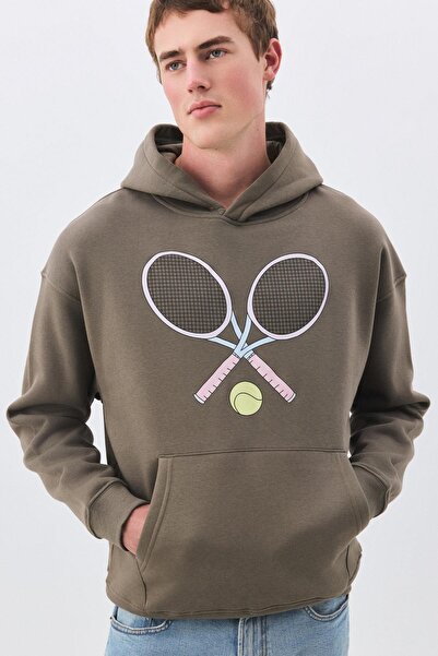 Trendiz Kadın Pink Tennis Sweatshirt Antrasit