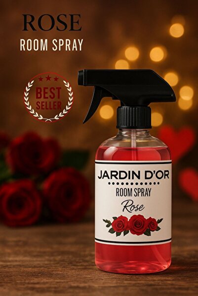 JARDIN D'OR Rose Room Spray Gül Oda Spreyi 500 ml Oda Kokusu 8681529300486