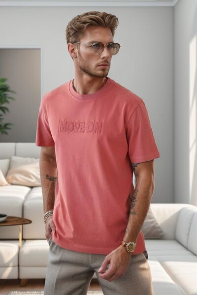 Balenbi Ανδρικό μπλουζάκι με στάμπα με λουλούδια ρόδι - Move On