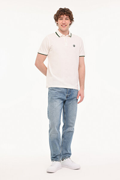 lumberjack Mb Bts203 Polo Tsh 5fx Beyaz Erkek Kısa Kol T-shirt