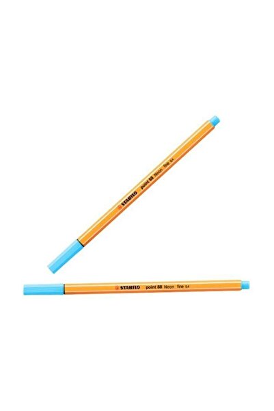 Stabilo Point 88 Floresan Mavi 0.4 mm Keçe Uçlu Kalem 88/031