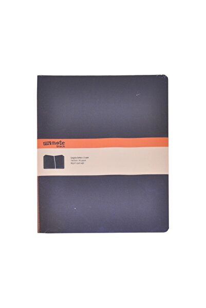 Umur Mynote Black 19x25 40yp 2 li Çizgisiz Siyah Yaprak Defter