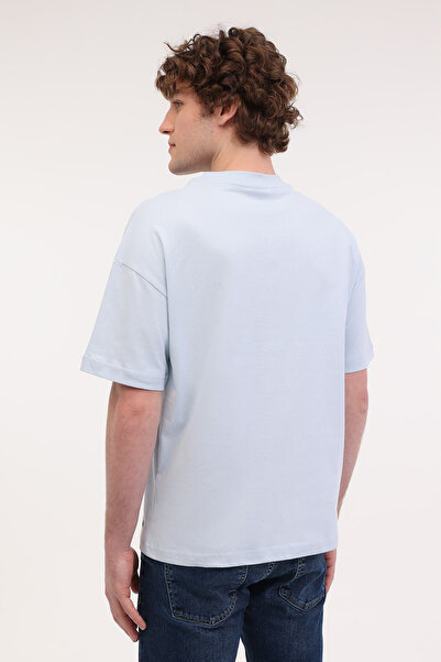 lumberjack MB ROS 11HS113 5FX Mavi Erkek Kısa Kol T-Shirt