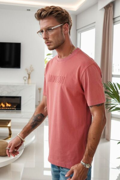 Balenbi Ανδρικό μπλουζάκι με στάμπα με λουλούδια ρόδι - Move On