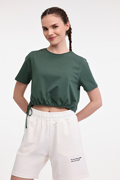 lumberjack Wl Serg 11outss25111 5fx Πράσινο γυναικείο κοντομάνικο μπλουζάκι