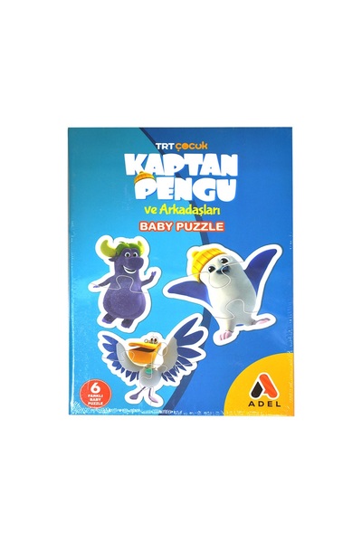 Adel Kaptan Pengu Ve Arkadaşları Baby Puzzle 6 Farklı Puzzle
