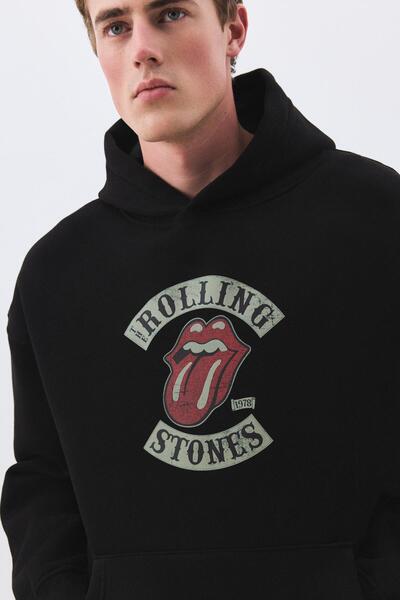 Trendiz Unisex Rolling Stones 1978 Sweatshirt Siyah