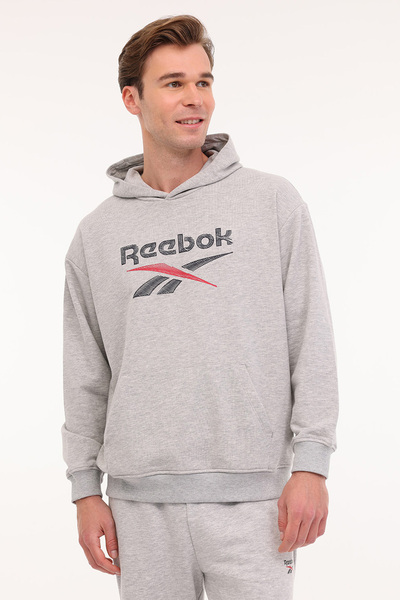 Reebok NEW ID REG HOODIE Gri Erkek Sweatshirt