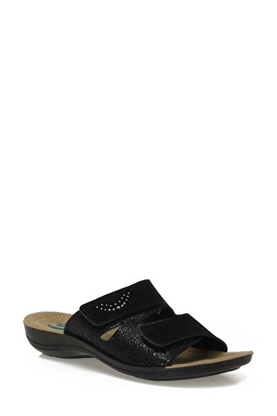 Polaris 609002.Z5PR Siyah Kadın Ev Terliği