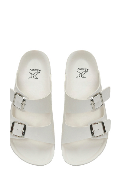 Kinetix Jewry 5Fx White Women's Slippers
