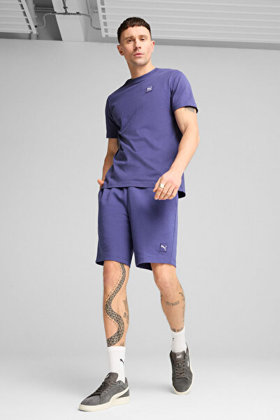 Puma Ess Elevated Tee Purple Men's Short Sleeve T-Shirt